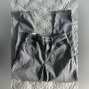 American Eagle Black Distressed Mom Jeans - Size 0 Regular excellent condition.